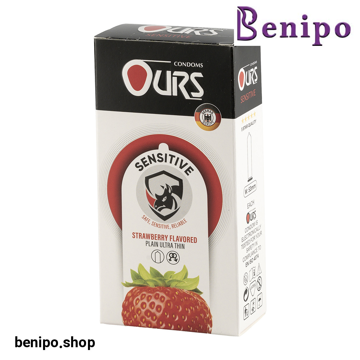 کاندوم مدل SENSETIVE بسته 12 عددی