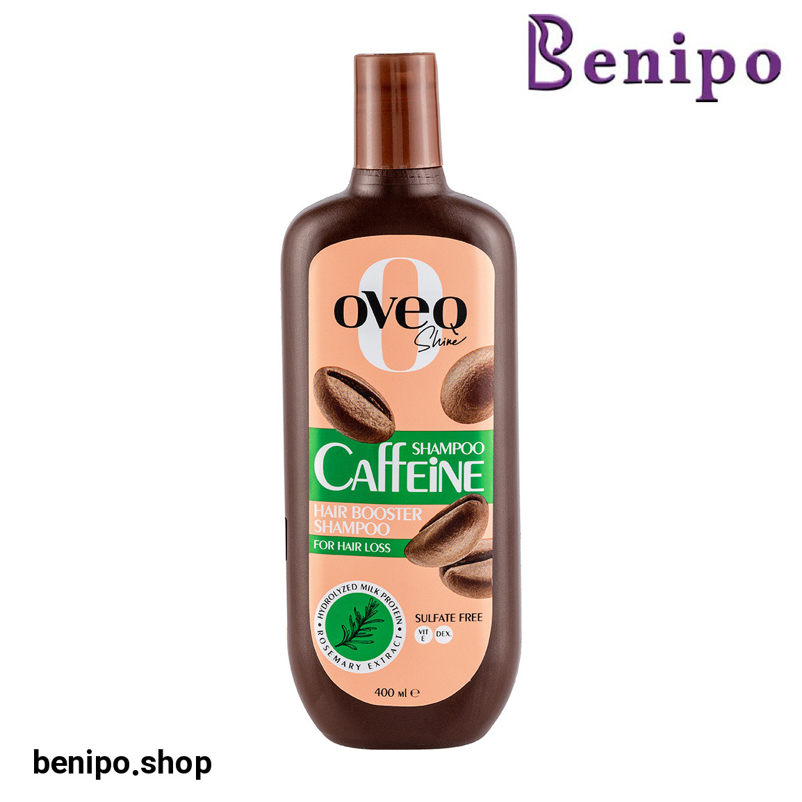 شامپو تقویت کننده حاوی کافئین مناسب مو دارای ریزش حجم 400 میلی لیتر