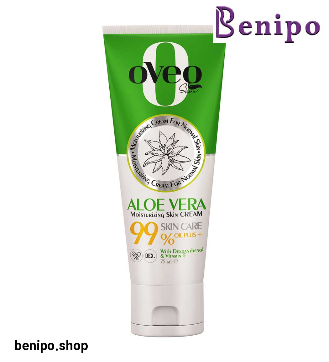 کرم مرطوب کننده و آبرسان پوست های معمولی حاوی عصاره آلوئه ورا حجم 75 میل