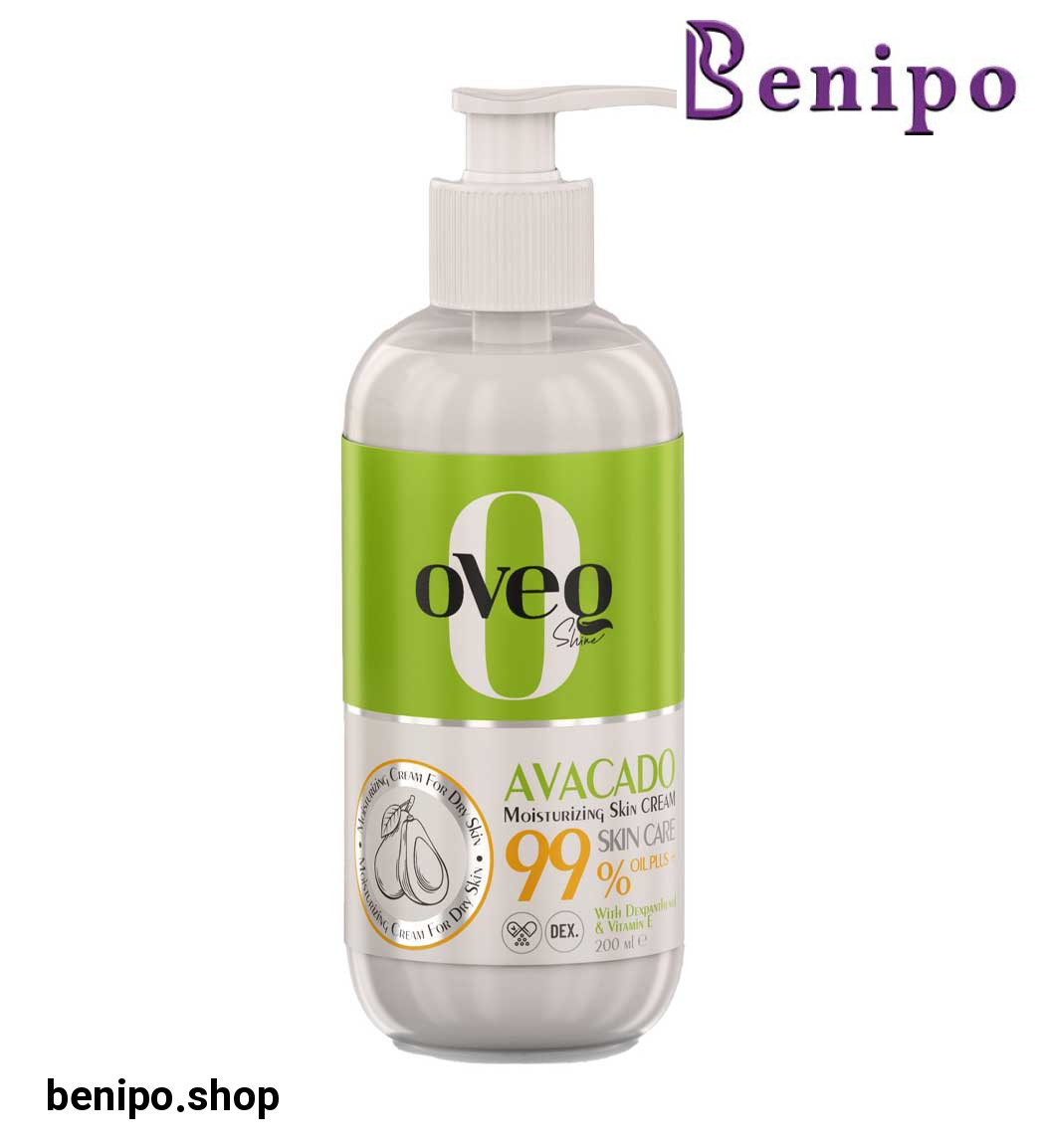 کرم پمپی مرطوب کننده و آبرسان پوست های خشک آووکادو حجم 200 میل