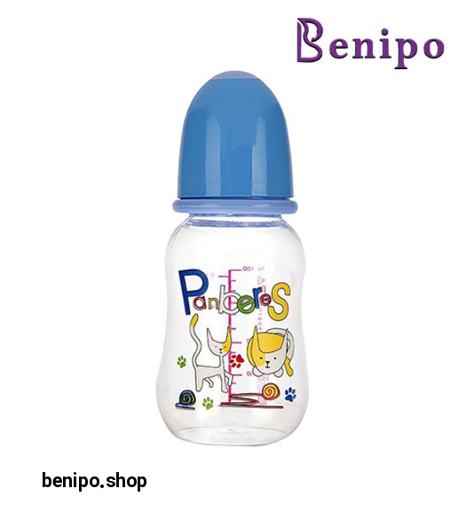 شیشه شیر مدل 3405A سایز مدیوم 150میل طرح سگ و گربه