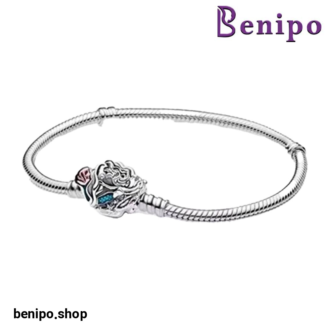 دستبند نقره مدل میکی موس دیزنی سایز 17