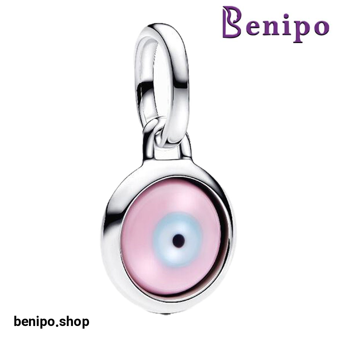 چارم آویز نقره مدل چشم زخم