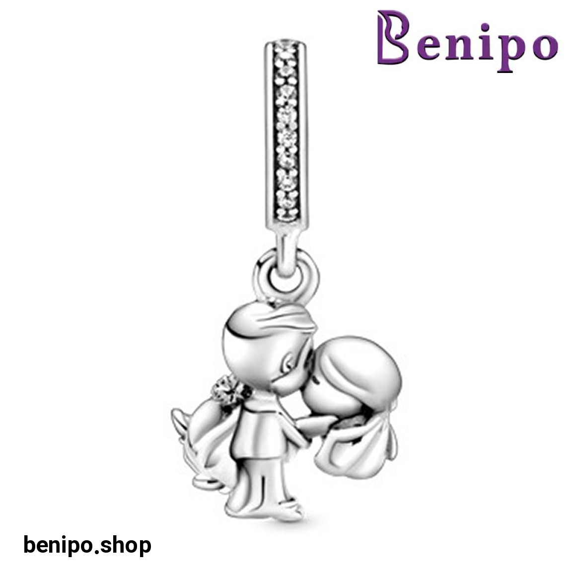 چارم آویز نقره مدل آویز عروس و داماد