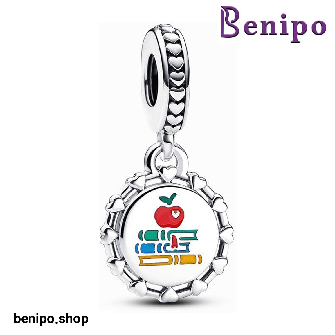 چارم آویز نقره مدل آویز معلم مدرسه