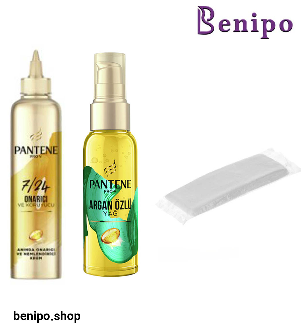 حوله یکبار مصرف به همراه پک دو عددی کرم آبرسان و ترمیم کننده مو Onarici و سرم آرگان