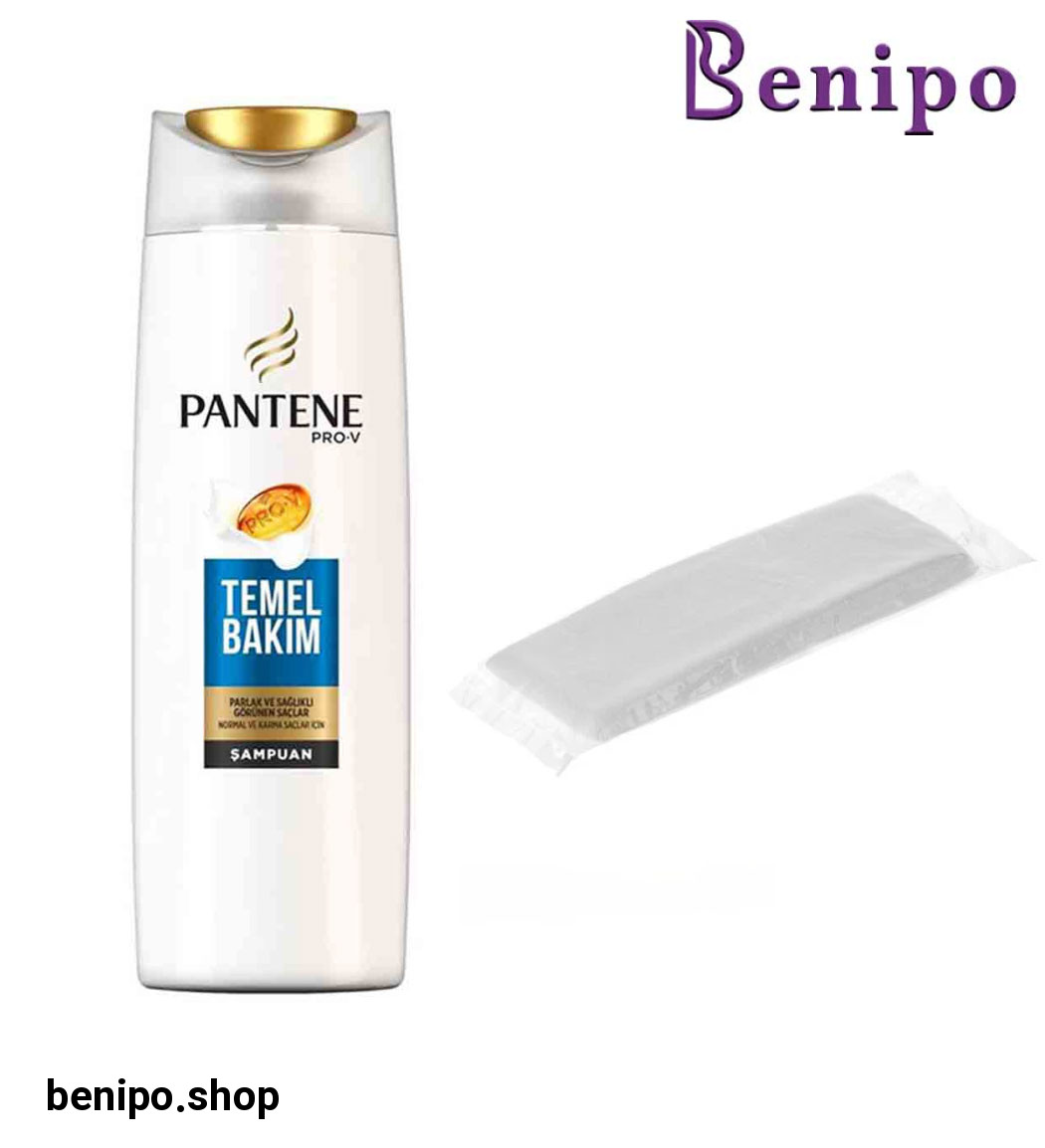 حوله یکبار مصرف به همراه شامپو مناسب موهای معمولی حجم 400میل