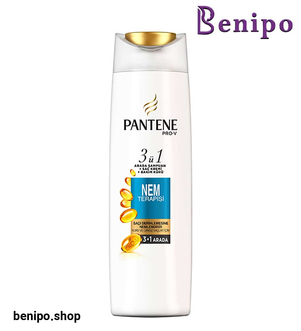 شامپو مرطوب کننده و براق کننده مناسب موهای خشک مدل NEM Terapisiحجم 470 میل پنتن