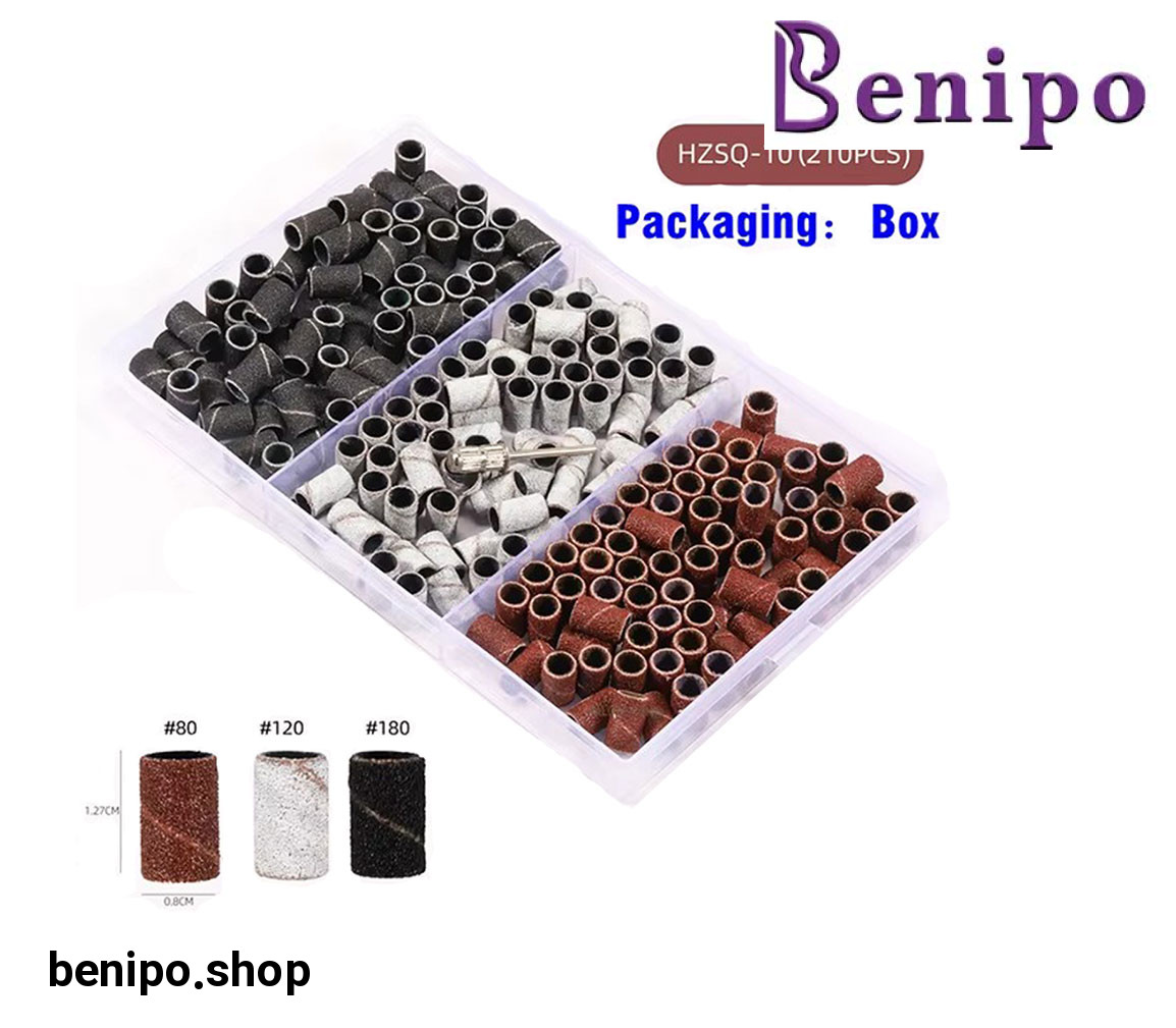 پک سر سوهان کاغذی ناخن به همراه پایه سر سوهان