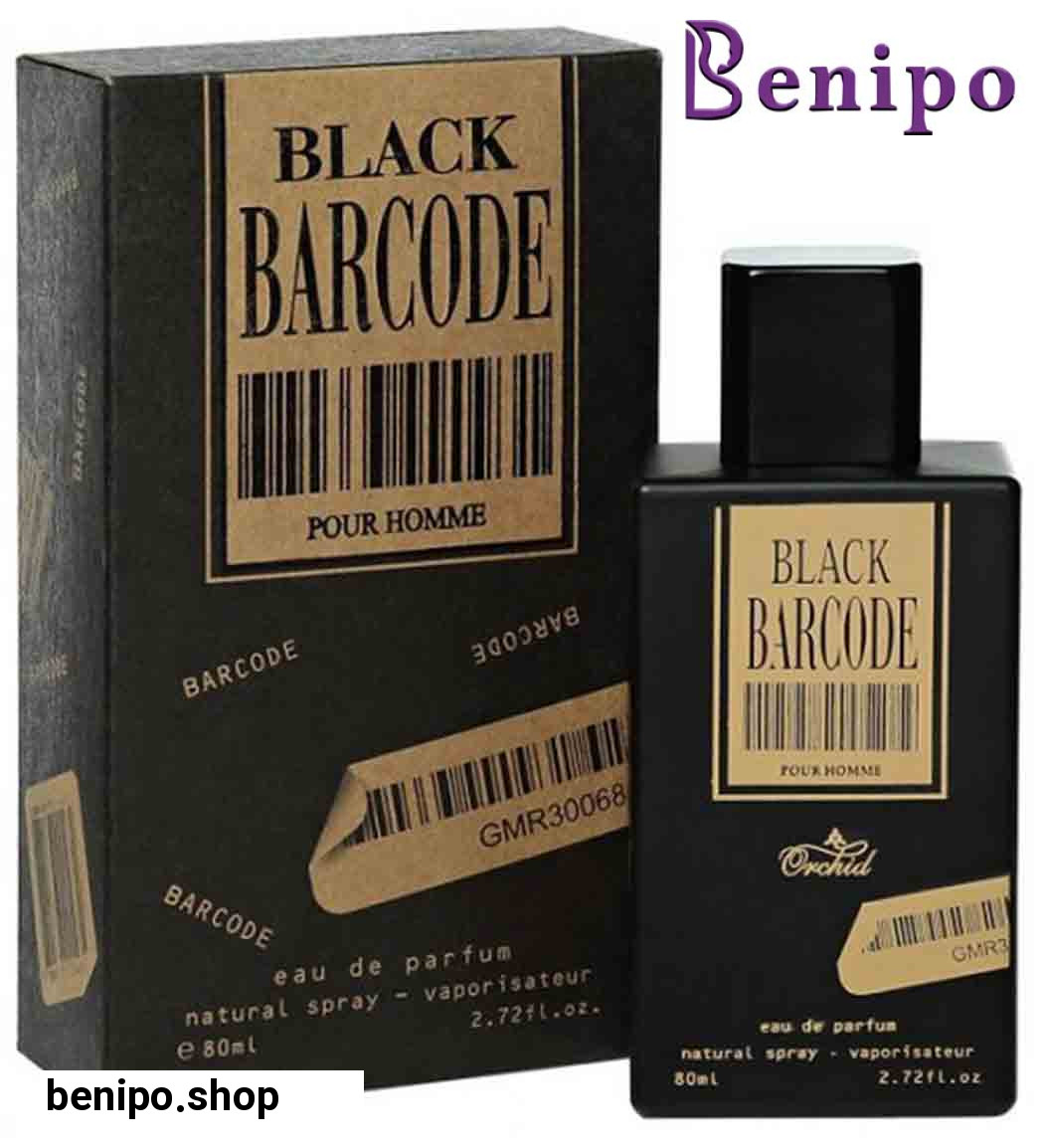 ادوپرفیوم مردانه مدل بارکد مشکی حجم 80میل
