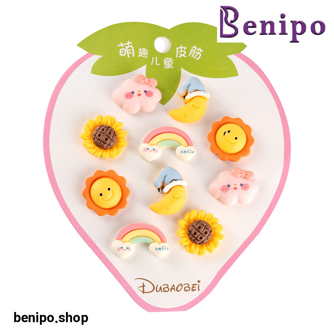 کش مو رنگی پاستیلی بسته 10 عددی