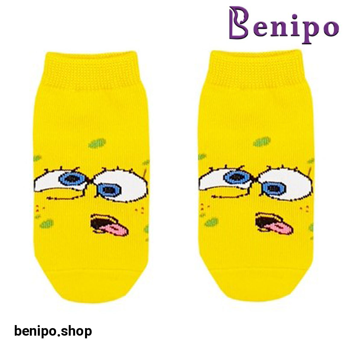 جوراب بچه گانه مچی مدل باب اسفنجی