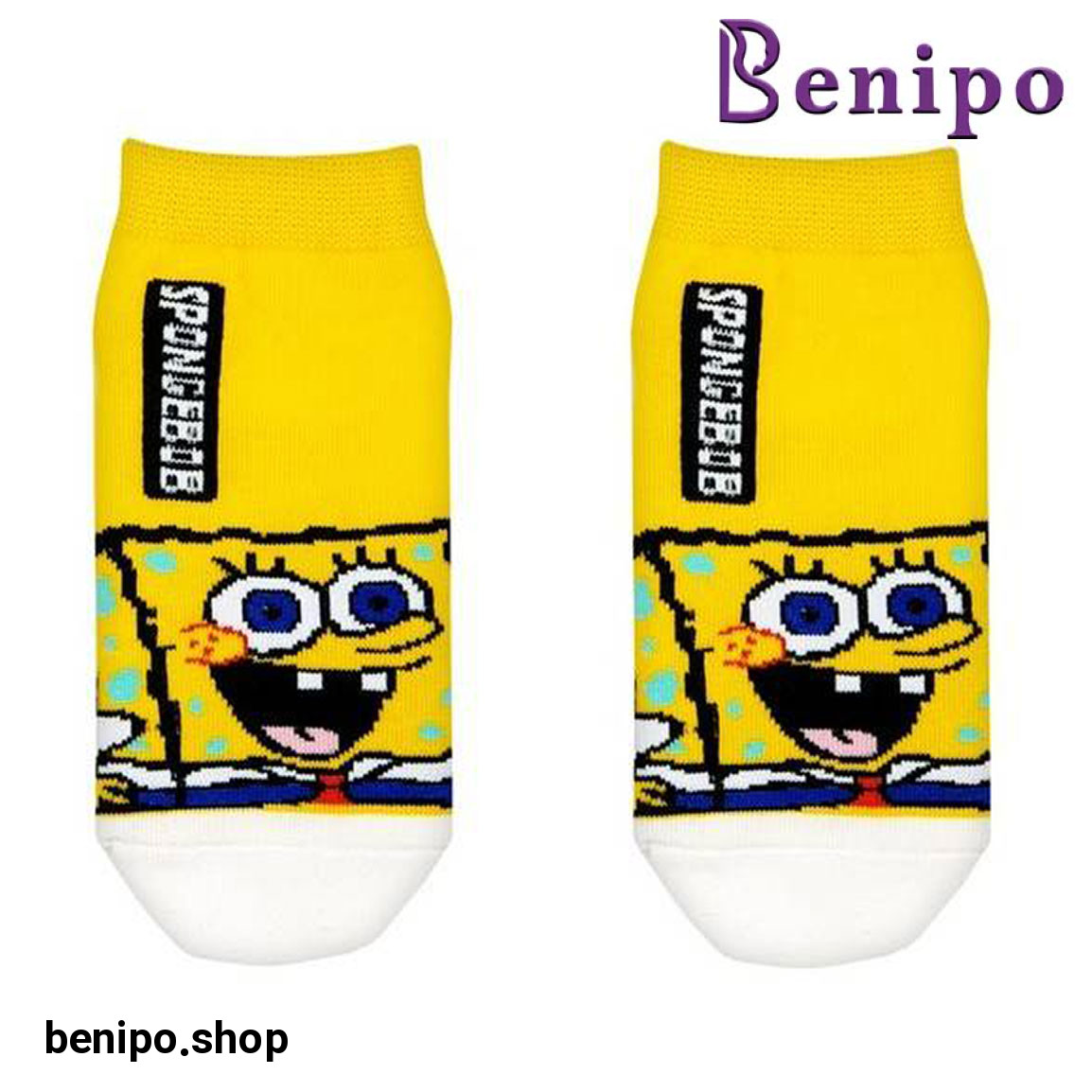 جوراب بچه گانه مچی مدل باب اسفنجی