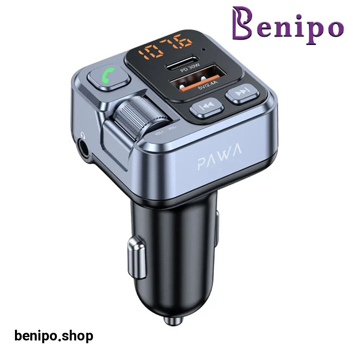 شارژر فندکی 30W مدل PW-FM16PD30