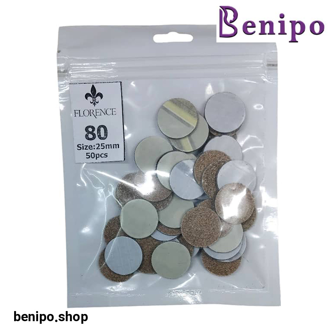 یدک دیسک کف پا گرید 80 بسته 50 عددی