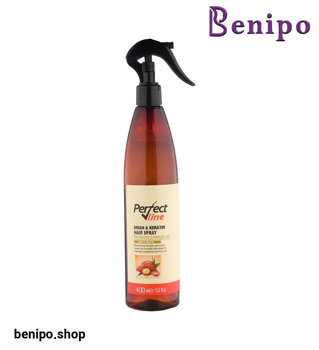 اسپری دو فاز پرفکت لاین مدل Argan And Keratin حجم 400 میل