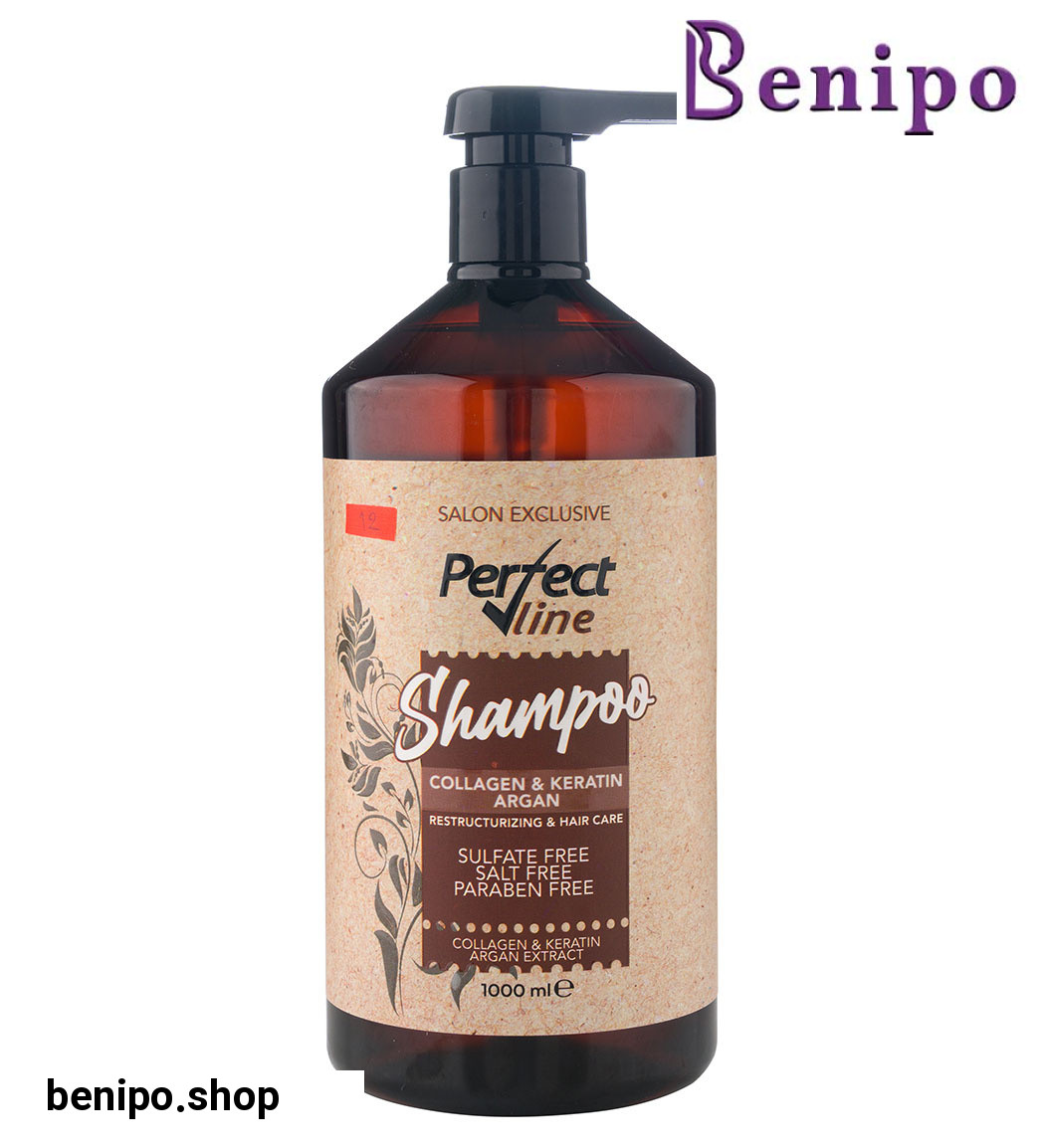 شامپو فری سولفات و ترمیم کننده حاوی کلاژن و کراتین 1000میل