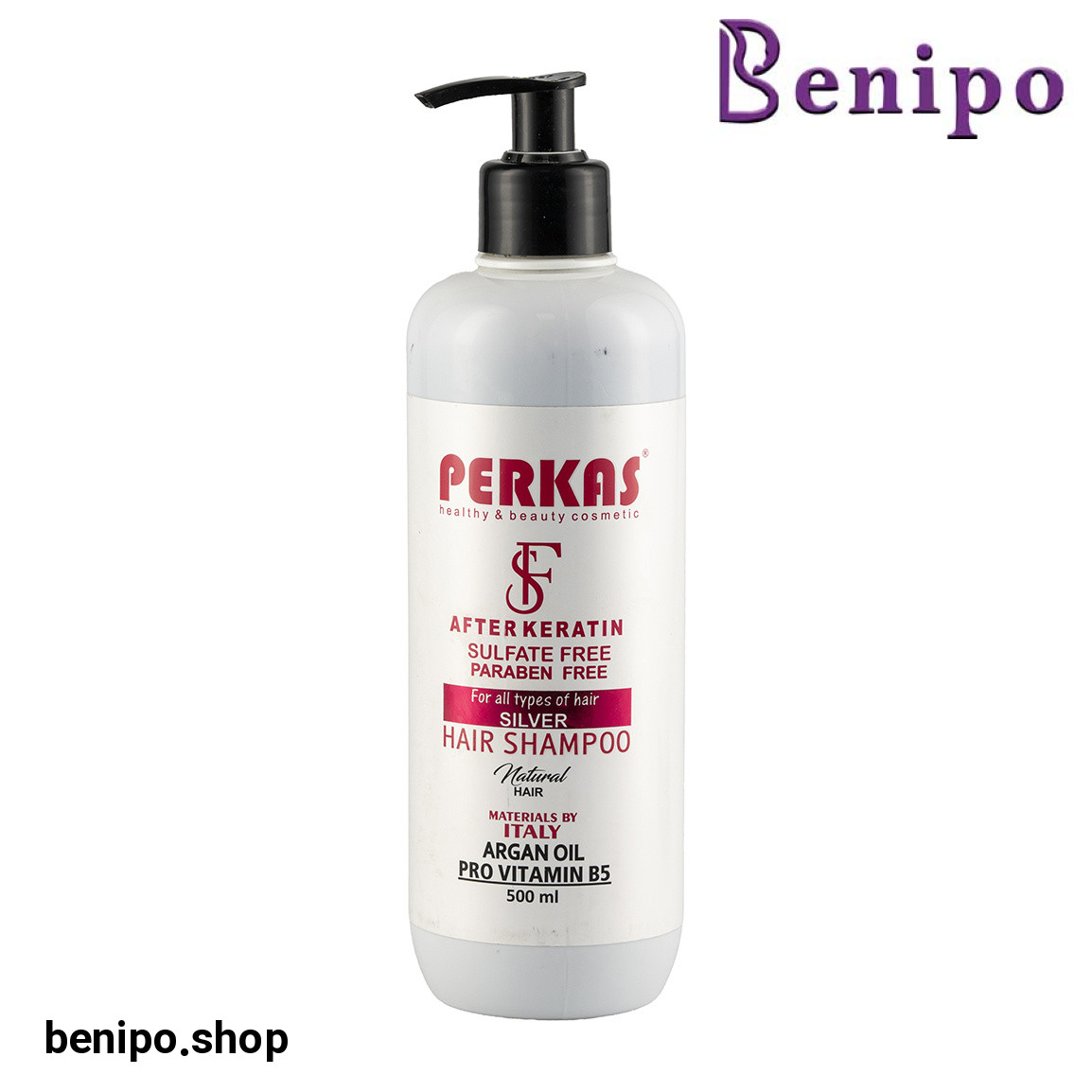 شامپو فاقد سولفات مدل بعد از کراتین مناسب انواع مو حجم 500 میلی لیتر