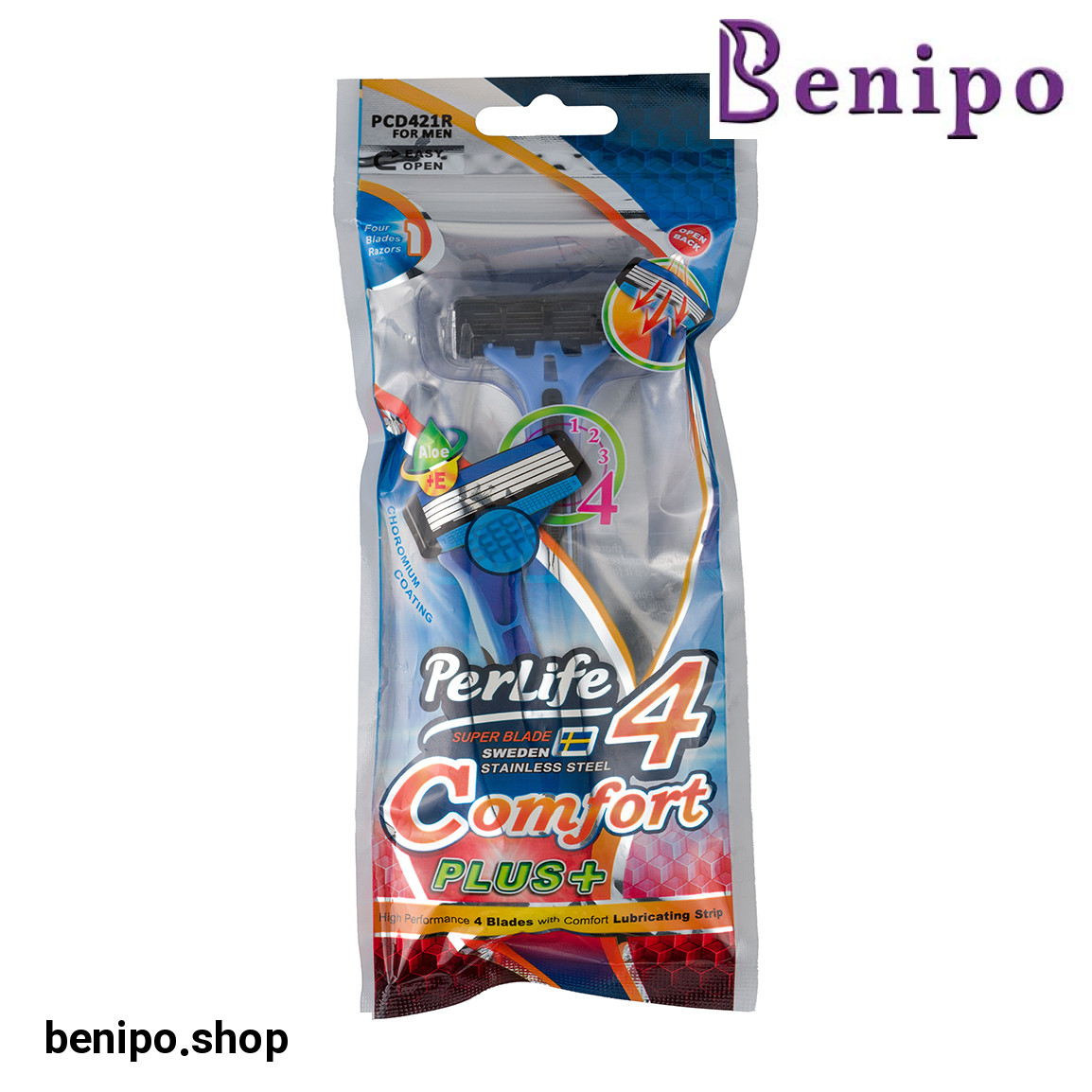 خودتراش مردانه چهار لبه مدل Comfort4 بسته 1 عددی