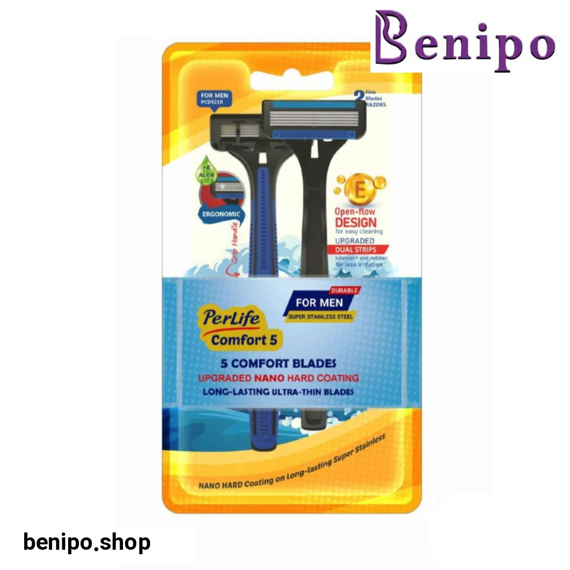 خودتراش مردانه پنج لبه مدل Comfort5 بسته 2 عددی