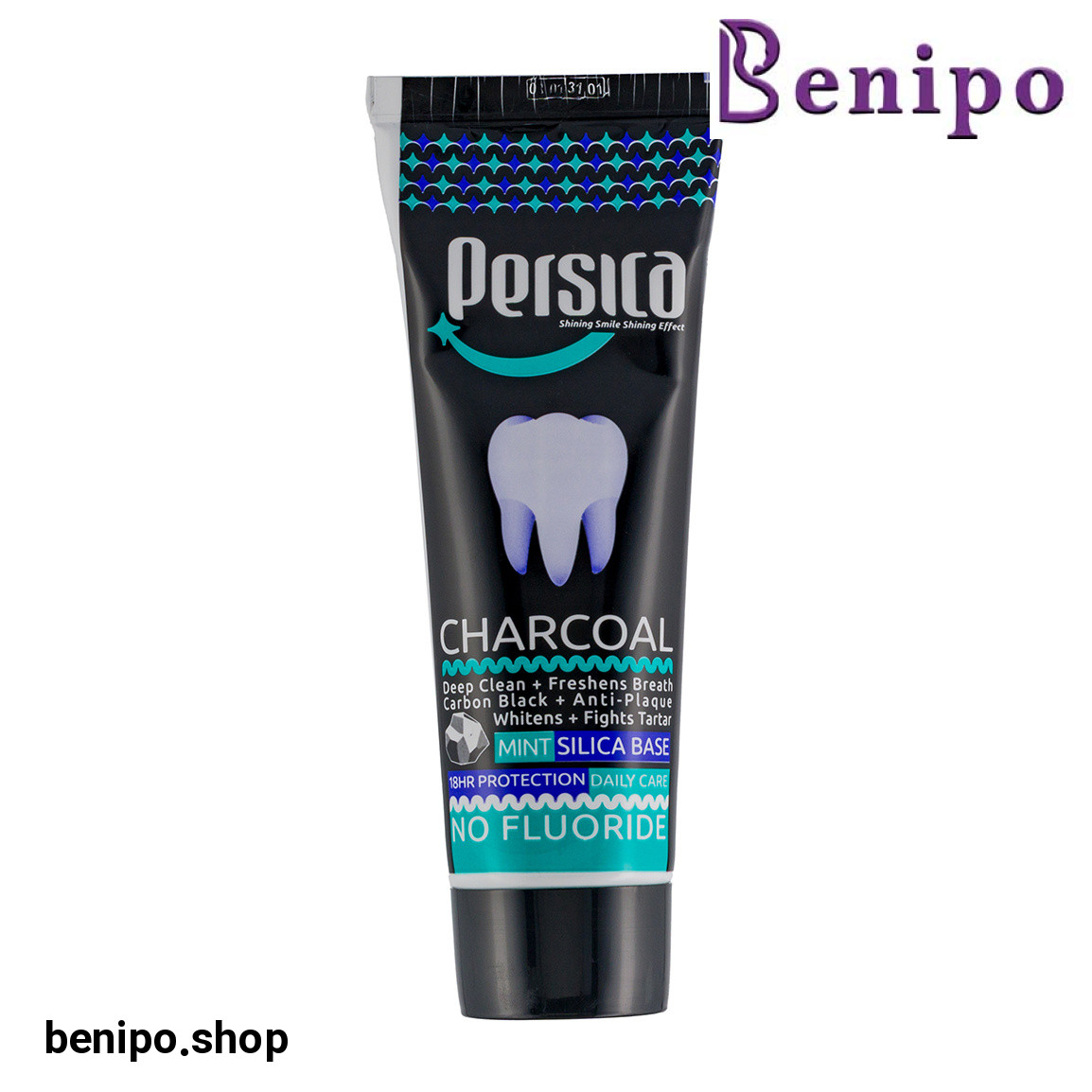 خمیر دندان زغالی حاوی کربن فعال با عصاره نعنا حجم 100 گرم