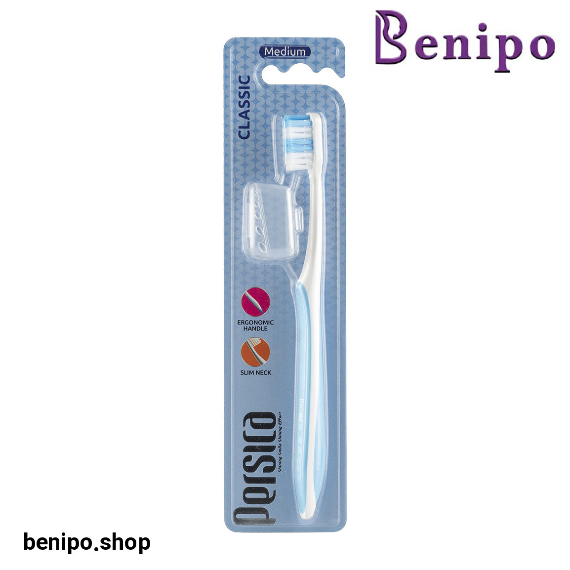مسواک مدل کلاسیک کد P317 با برس متوسط