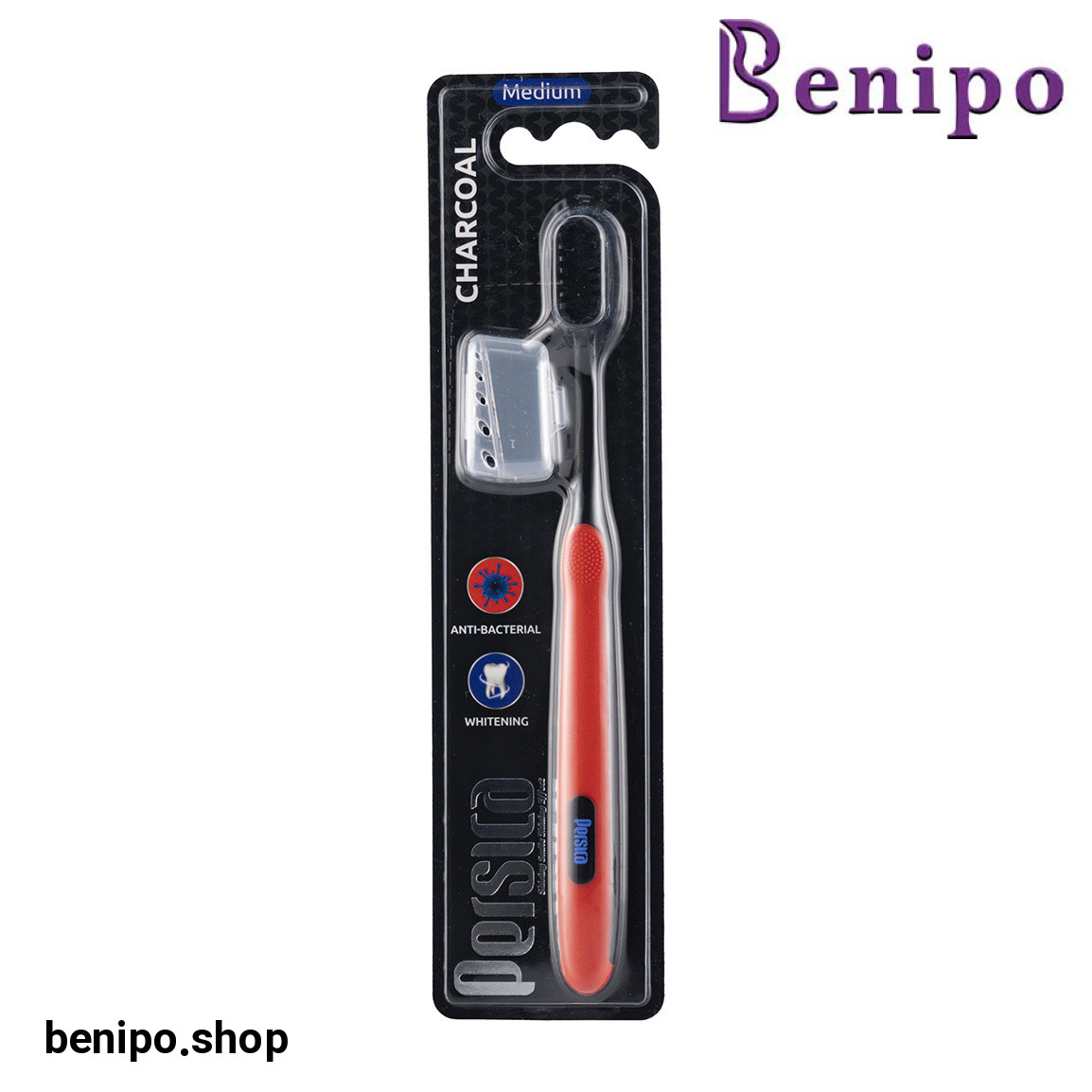 مسواک مدل Charcoal  کد P324 با برس متوسط