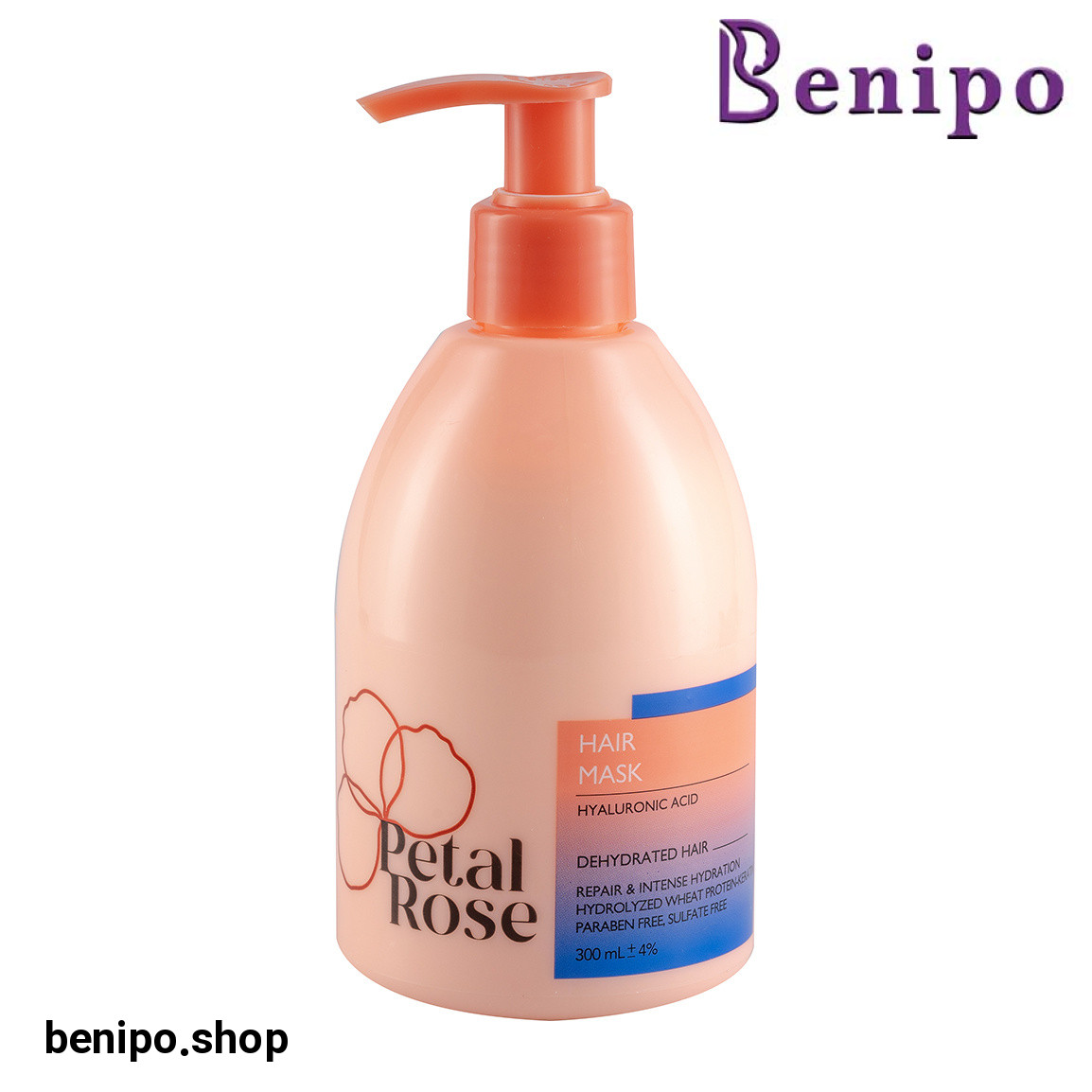 ماسک مو فاقد سولفات حاوی هیالورونیک اسید حجم 300 میلی لیتر