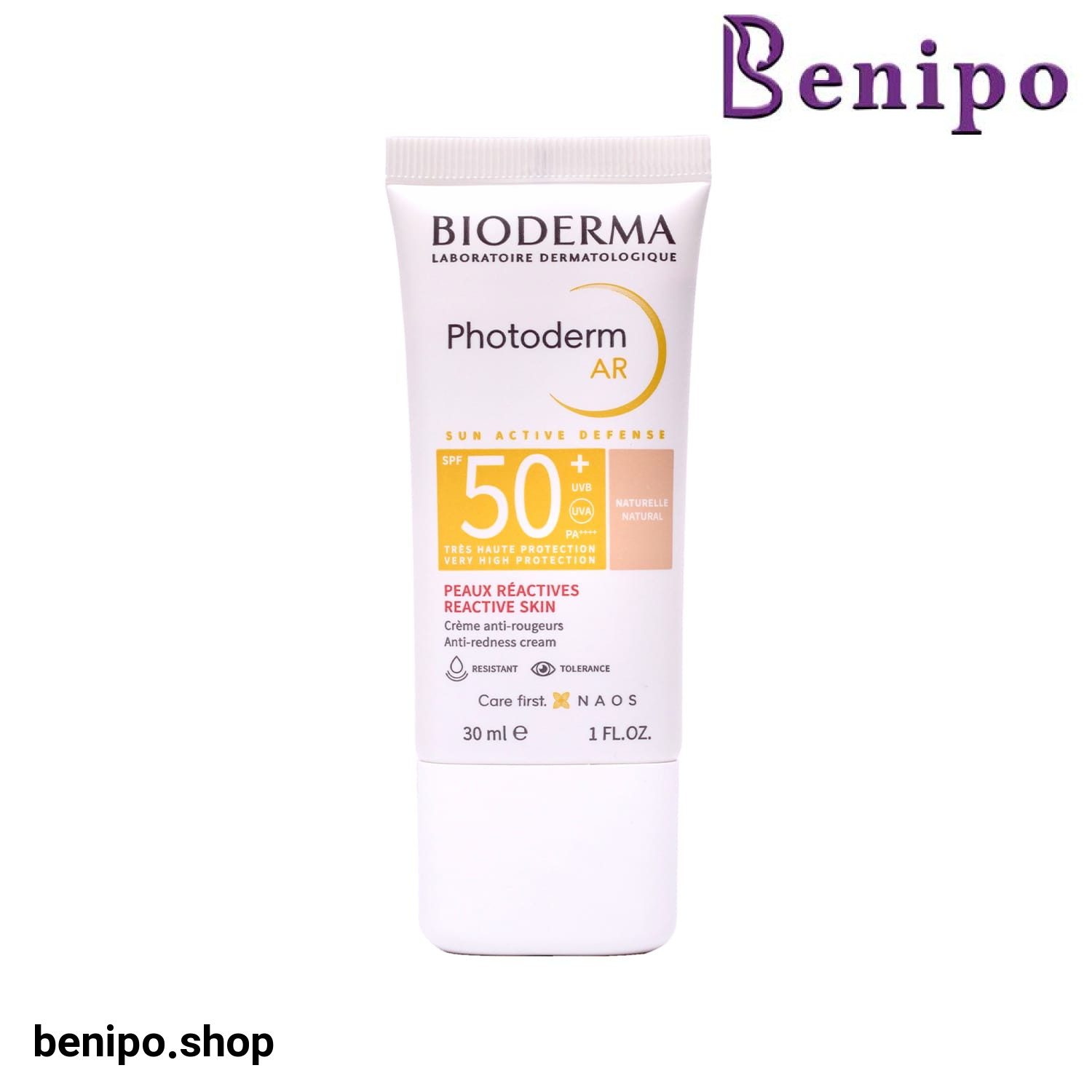 کرم ضد آفتاب رنگی فتودرم ای آر SPF50+ بایودرما