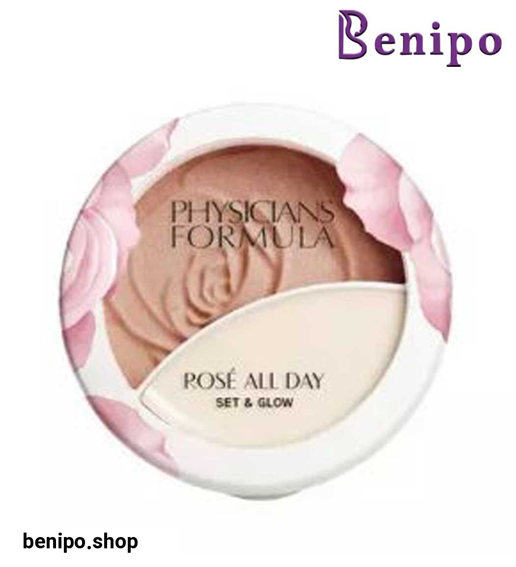 هایلایتر پودری و بالم Rose All Day