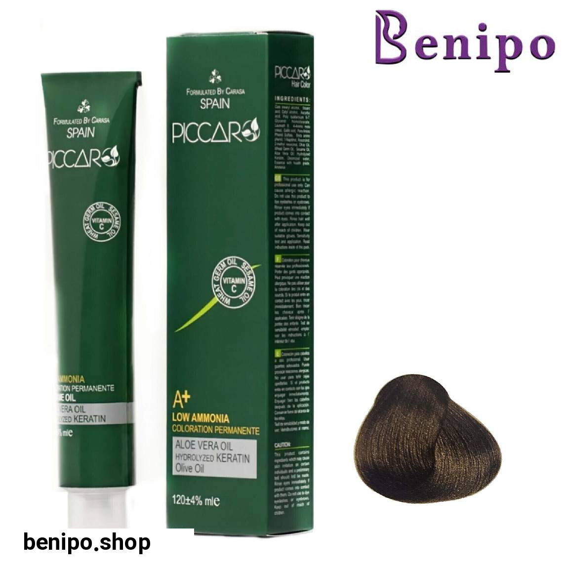 رنگ مو سری زیتونی Matt حجم 120 میلی لیتر