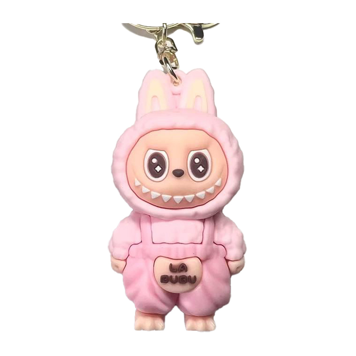 جاکلیدی مدل لبوبو لباس صورتی