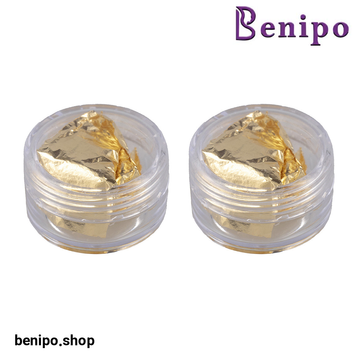 فویل ناخن مدل ورق طلا بسته 2 عددی