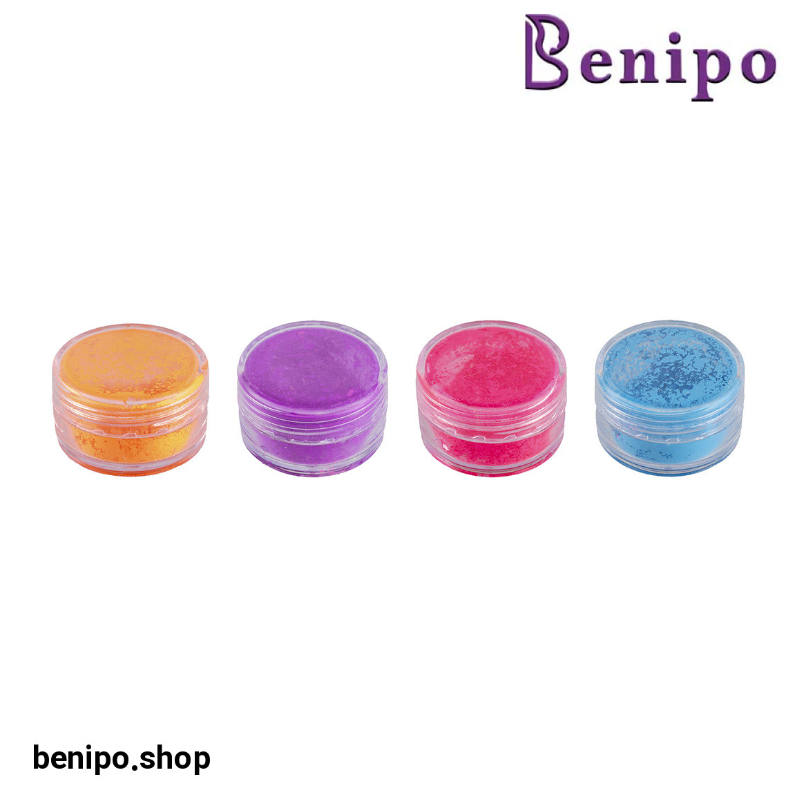 پودر پیگمنت ناخن مدل MuCLR-06 بسته 4 عددی با ارسال رنگ رندوم