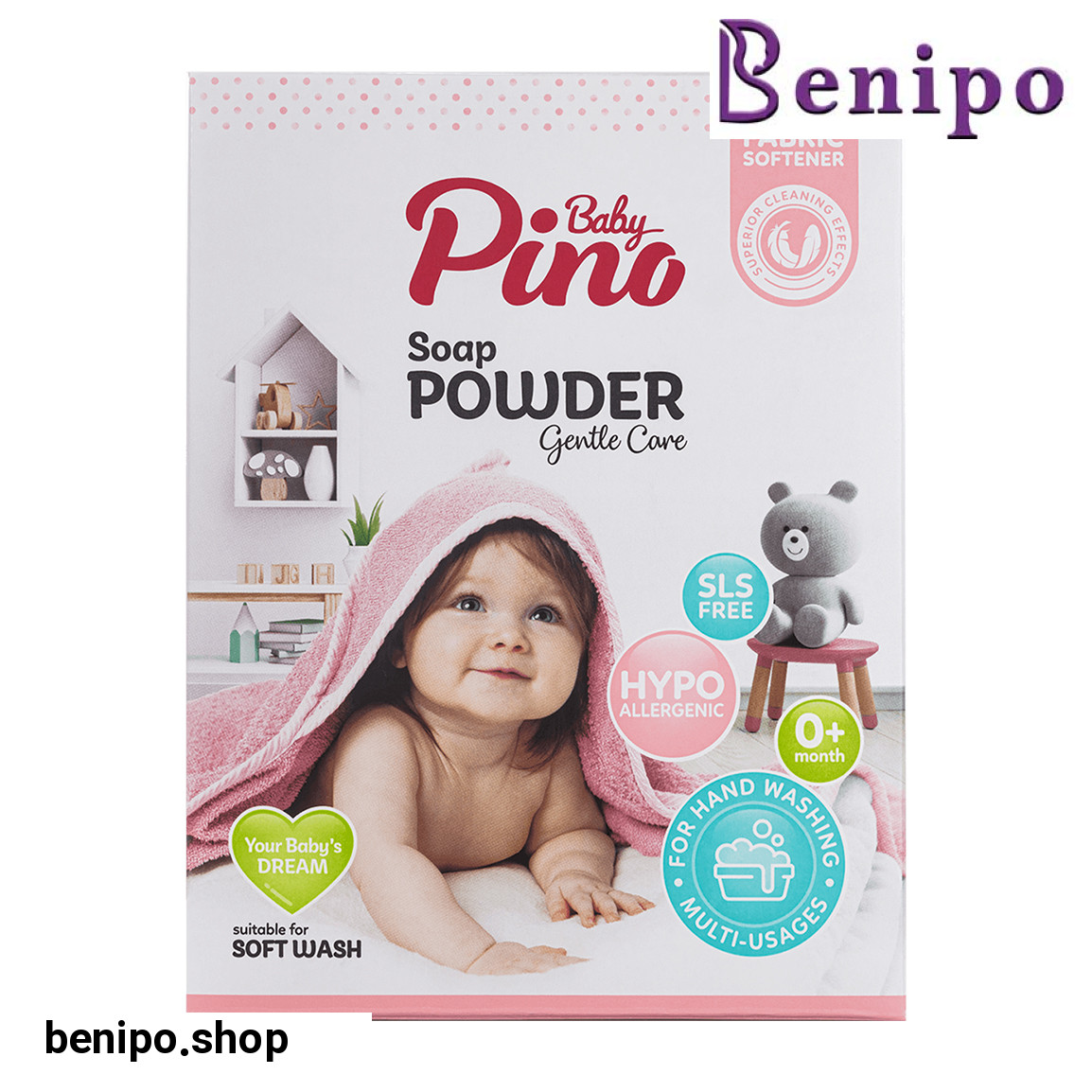 پودر صابون نوزاد مناسب شستشو با دست حجم 400 گرم