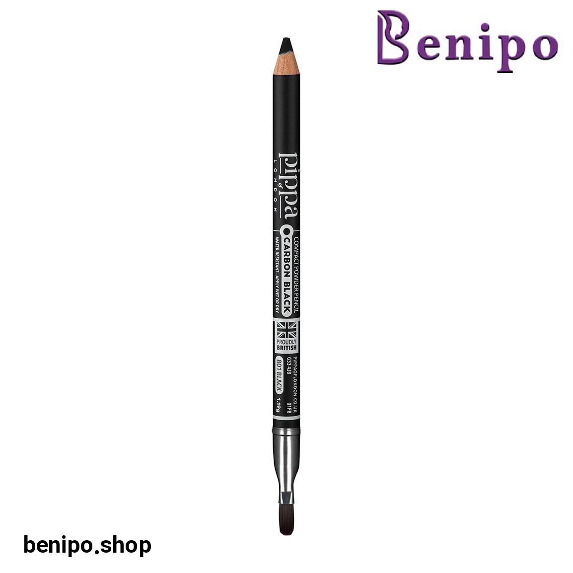 مداد چشم پودری مدل Black Thunder Velvet Soft کد 801