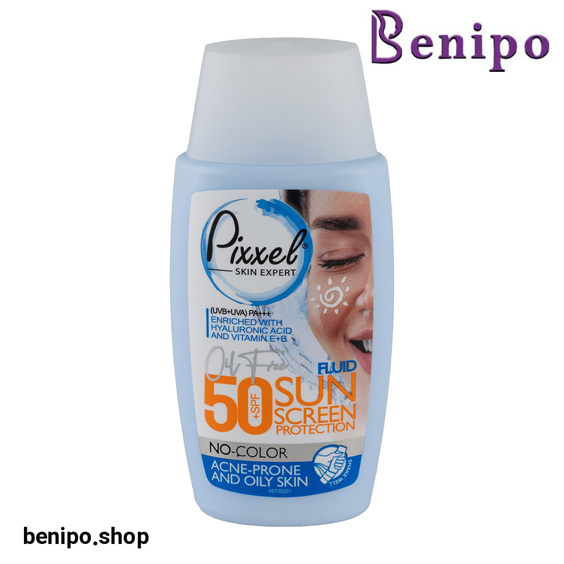 ضد آفتاب بدون رنگ مناسب پوست های جوش دار و چرب حجم 50 میلی لیتر