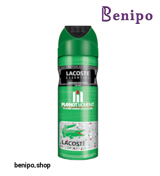 اسپری دئودورانت مردانه Lacoste Esential حجم 200میل