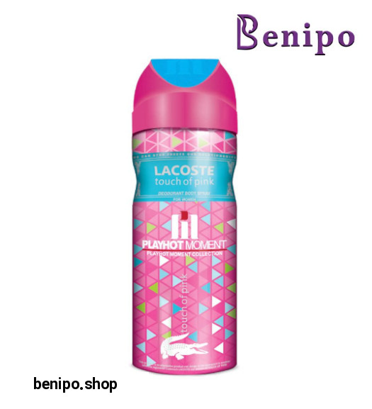 اسپری دئودورانت زنانه Lacoste Touch Of Pink 2 حجم 200میل