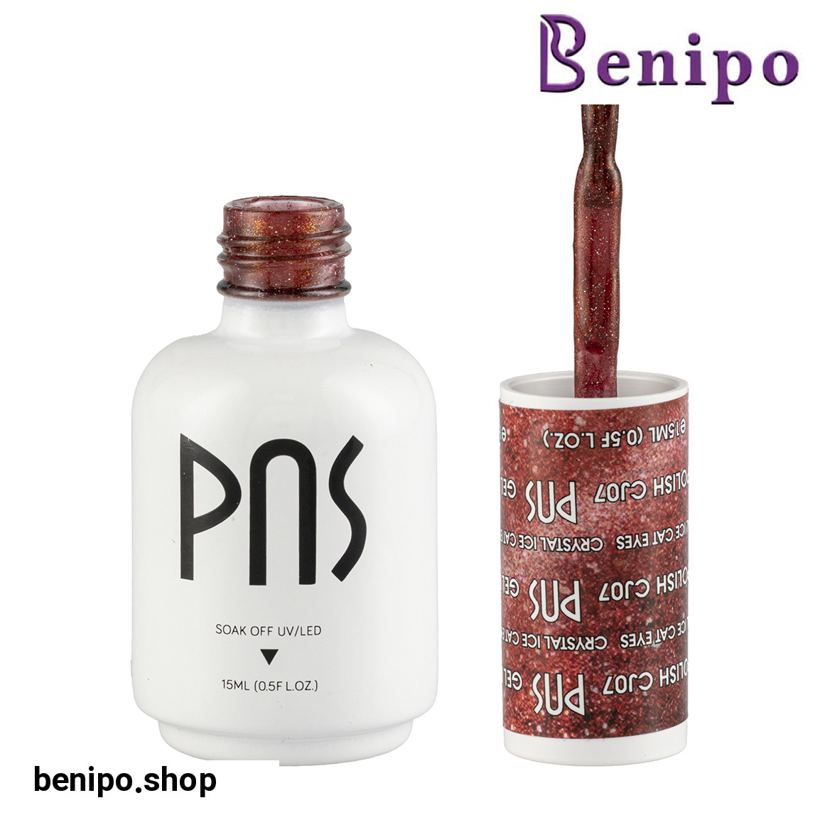 لاک ژل مدل Crystal Ice Cat Eyes حجم 15 میلی لیتر