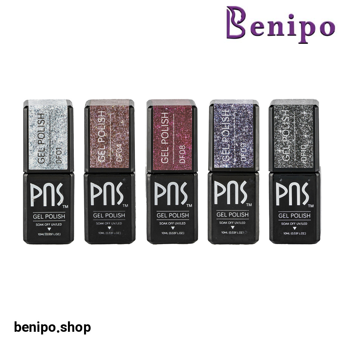 پک 5 عددی لاک ژل مدل Disco Flash