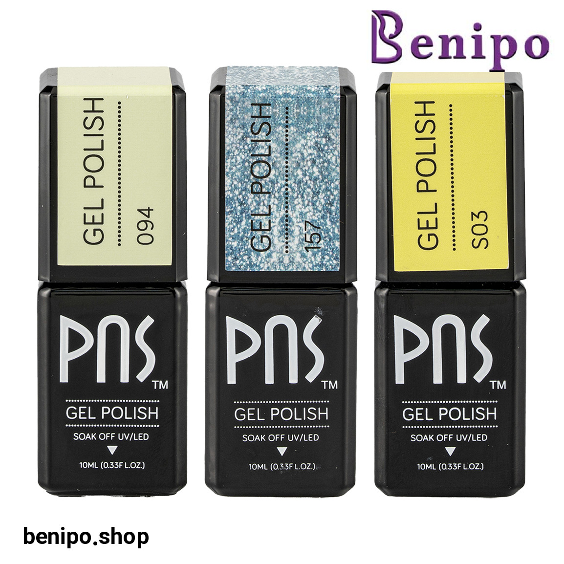 پک 3 عددی لاک ژل رنگ های لیمویی