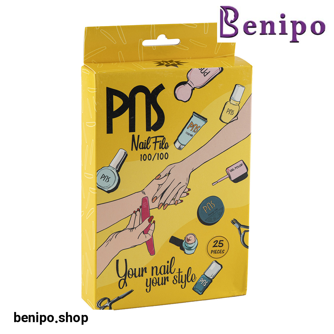 سوهان ناخن 100-100 بسته 25 عددی