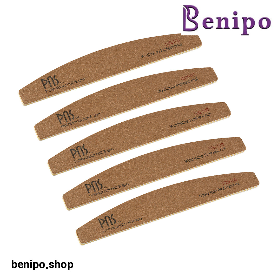 سوهان ناخن 100-100 بسته 5 عددی