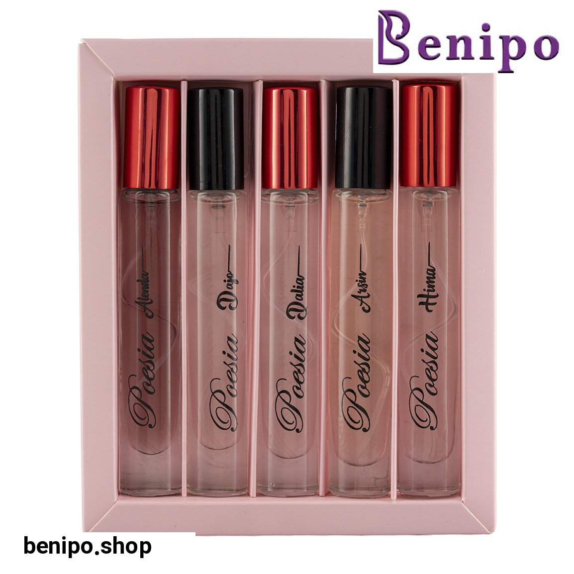 پک پنج عددی عطر جیبی زنانه و مردانه حجم 10 میلی لیتر