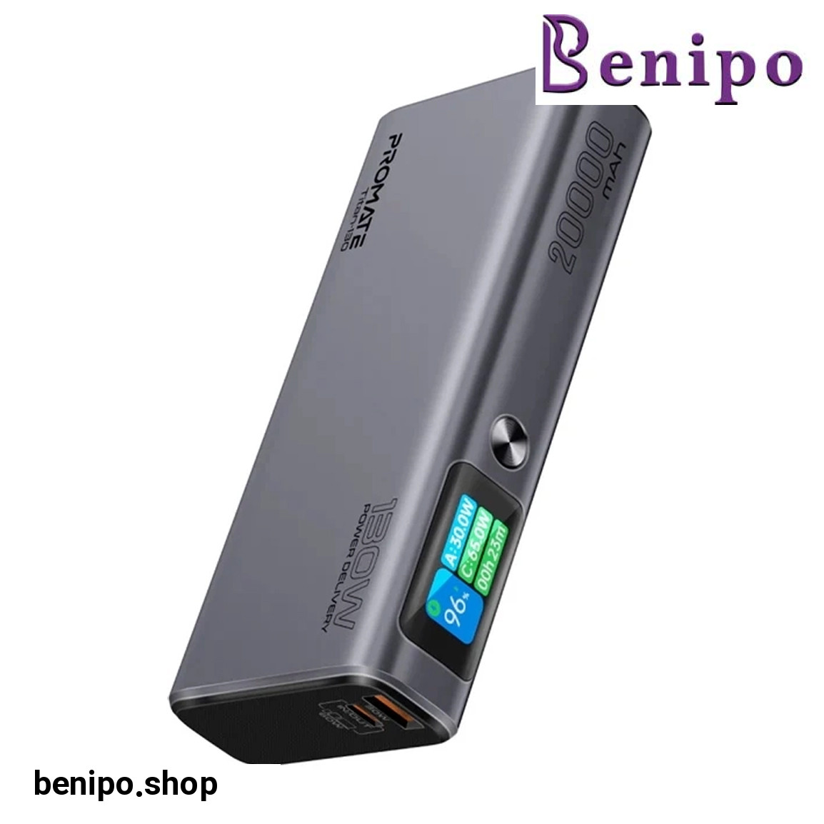 پاور بانک مدل TITAN 130 با ظرفیت 20000 میلی آمپر