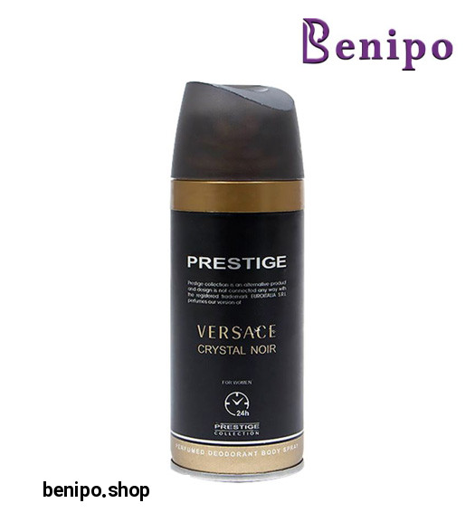 اسپری بدن زنانه Versace Crystal Noir حجم 150میل