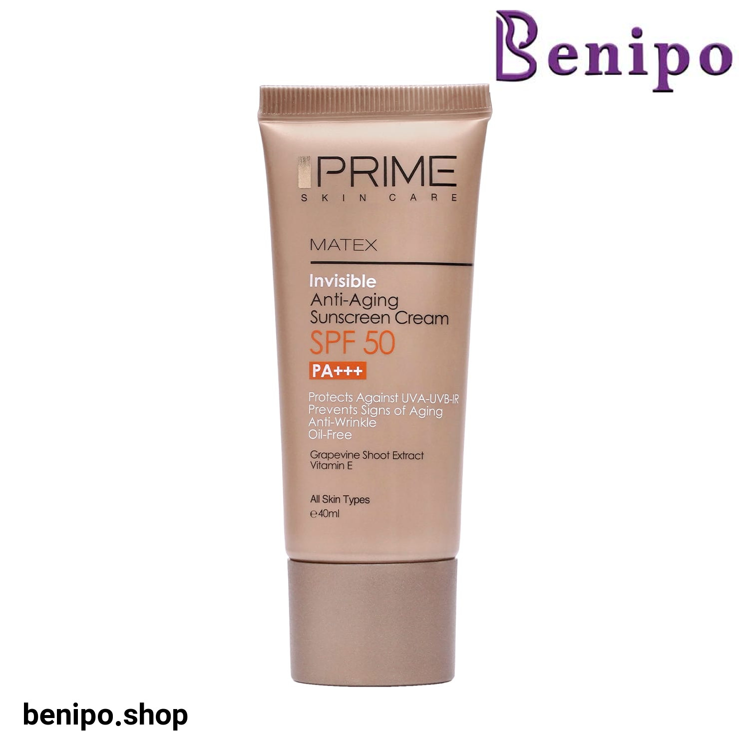 کرم ضد آفتاب جوان کننده پریم SPF50