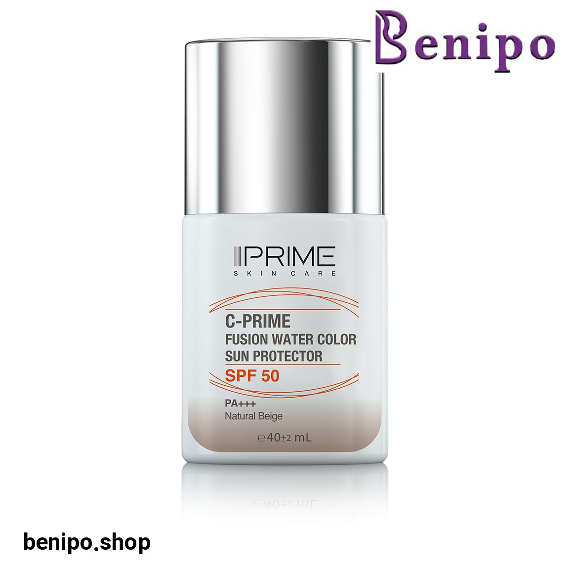 ضد آفتاب فلوئیدی رنگی با SPF50 دارای ویتامین C حجم 40میلی لیتر