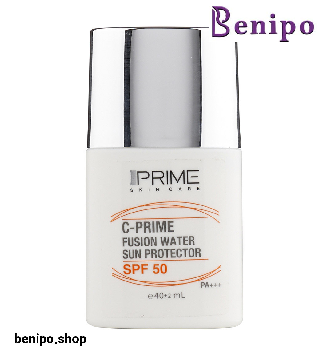 فلوئید ضد آفتاب حاوی ویتامین c و spf50 فیوژن واتر مناسب انواع پوست حجم 40 میل